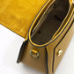 Golden Yellow Elegance Leather Shoulder Bag