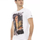 Elegant White Casual Tee with Front Print