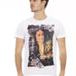 Elegant White Casual Tee with Front Print