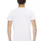 Elegant White Casual Tee with Front Print
