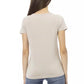 Elegant Beige Short Sleeve Round Neck Tee