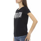 Chic Black Short Sleeve Tee with Unique Print