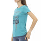 Elegant Light Blue Short Sleeve Tee