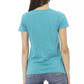 Elegant Light Blue Short Sleeve Tee