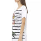 Chic White Cotton Blend Tee