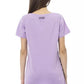 Chic Purple Short Sleeve Round Neck Tee