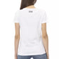 Elegant White Tee with Chic Front Print