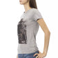 Chic Gray Short Sleeve Round Neck T-Shirt
