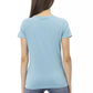 Elegant Light Blue Short Sleeve T-Shirt