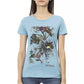 Elegant Light Blue Short Sleeve T-Shirt