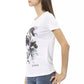 Elegant White Tee with Chic Front Print