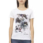 Elegant White Tee with Chic Front Print