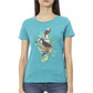 Elegant Short Sleeve Light Blue Tee