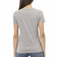 Chic Gray Short Sleeve Round Neck Tee