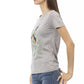 Chic Gray Short Sleeve Round Neck Tee