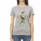 Chic Gray Short Sleeve Round Neck Tee