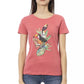 Elegant Pink Cotton Blend Tee