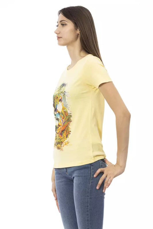 Sunshine Yellow Casual Chic Tee