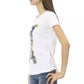 Elegant White Tee with Chic Front Print