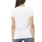 Elegant White Tee with Chic Front Print