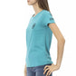 Elegant Light Blue Short Sleeve Tee