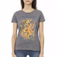Elegant Grey Short Sleeve Chic Tee