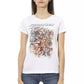 Chic White Tee with Exclusive Front Print
