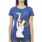 Elegant Short Sleeve Blue Tee
