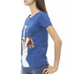 Elegant Short Sleeve Blue Tee