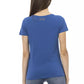 Elegant Short Sleeve Blue Tee