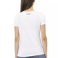 Elegant White Tee with Chic Front Print