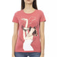 Chic Pink Short Sleeve Round Neck T-Shirt