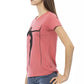 Chic Pink Short Sleeve Cotton Blend Tee