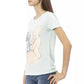 Elegant Light Blue Short Sleeve Tee