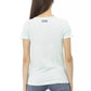 Elegant Light Blue Short Sleeve Tee