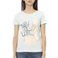Elegant Light Blue Short Sleeve Tee