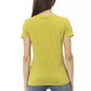 Chic Green Short Sleeve Tee with Front Print