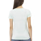 Elegant Light Blue V-Neck Tee