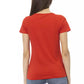 Vibrant V-Neck Tee with Chic Front Print