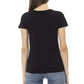 Chic V-Neck Tee with Front Print