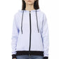 Elegant Purple Cotton Hooded Sweater