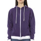 Chic Purple Cotton Hooded Sweater