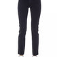 Trendy Tricolor Accent Black Jeans