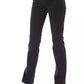 Elegant Black Cotton Stretch Jeans