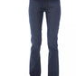 Tricolor Pocket Regular Jeans With Chic Detailing