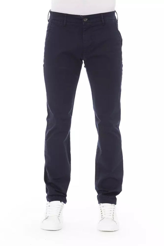 Elegant Blue Chino Trousers