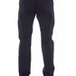 Chic Blue Cargo Trousers for Men