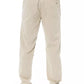 Elegant Beige Cotton Chino Trousers