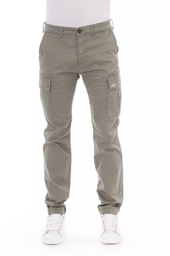 Elegant Beige Cargo Trousers