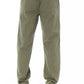 Elegant Cotton Chino Trousers in Army Green